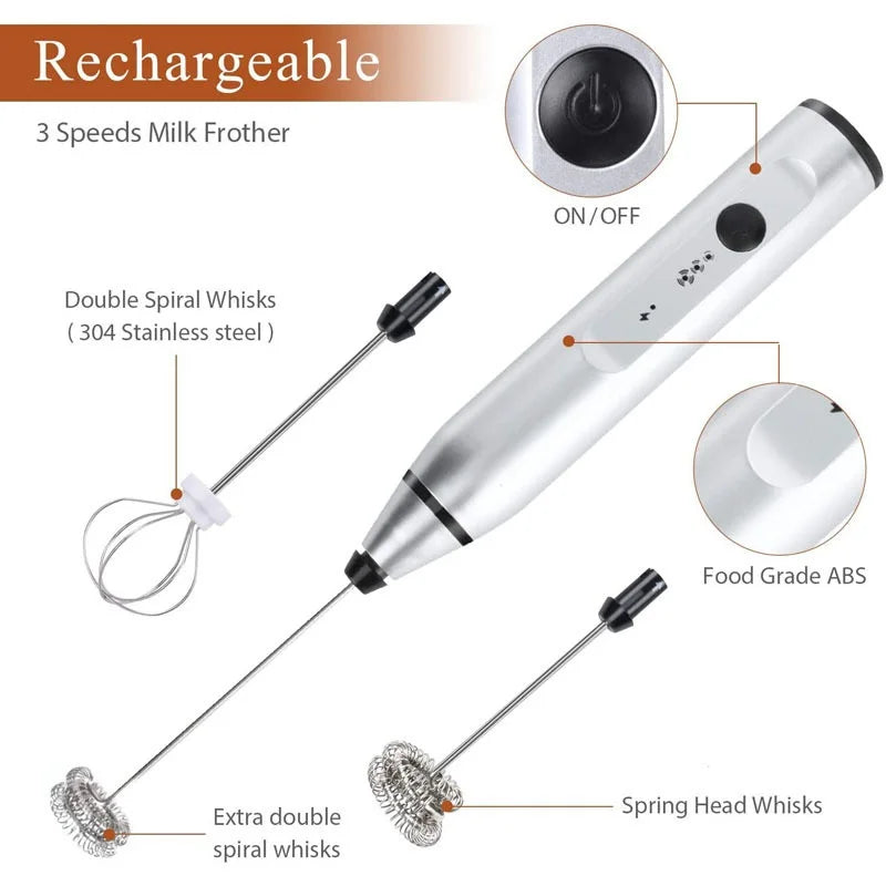3-Speed USB Electric Mixer