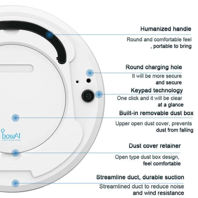 ObowAI 3-in-1 Vac Robot