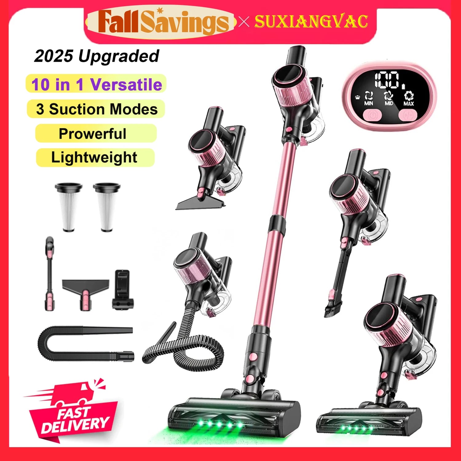 40Kpa 10-in-1 Stick Vac