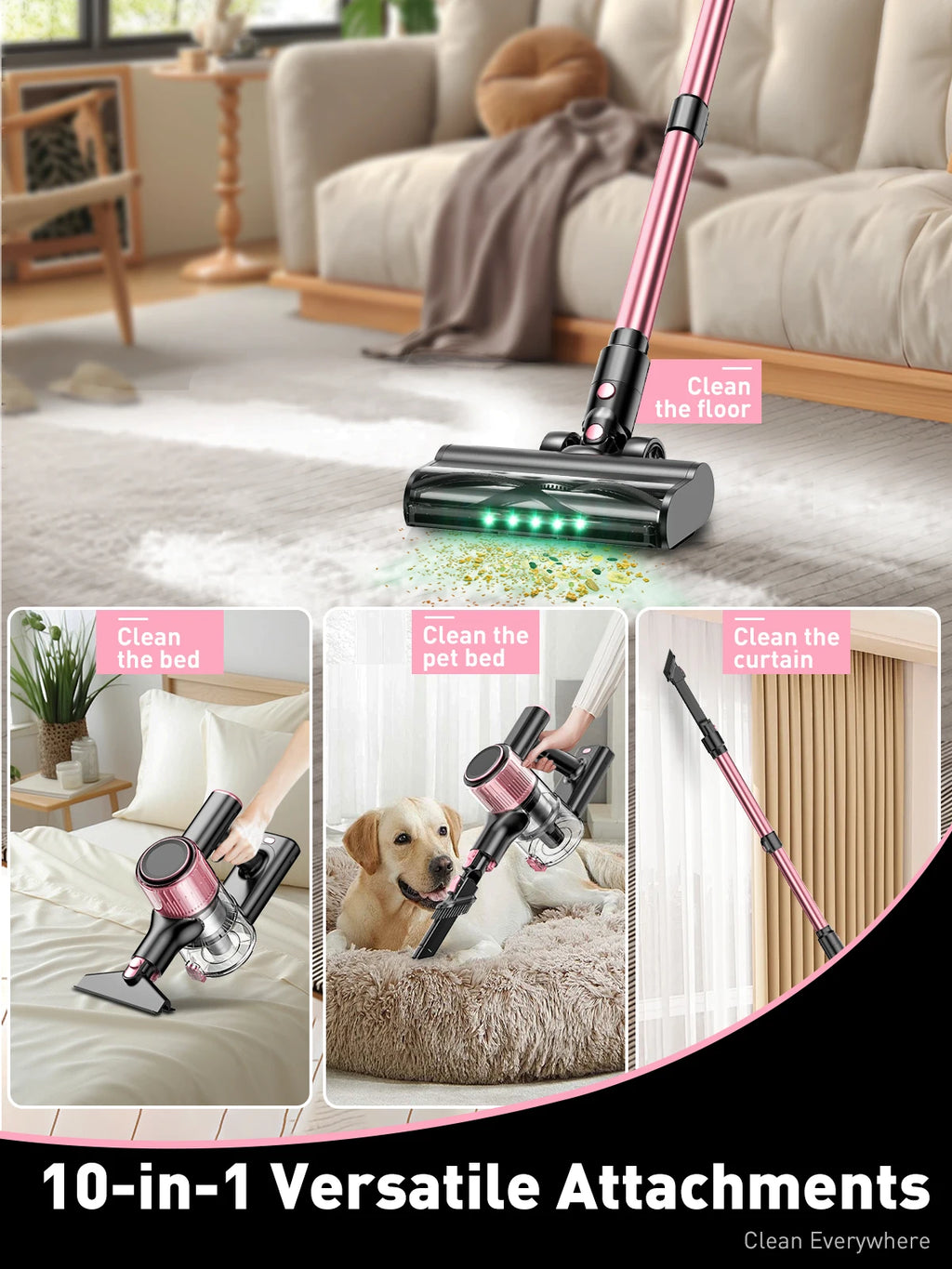 40Kpa 10-in-1 Stick Vac