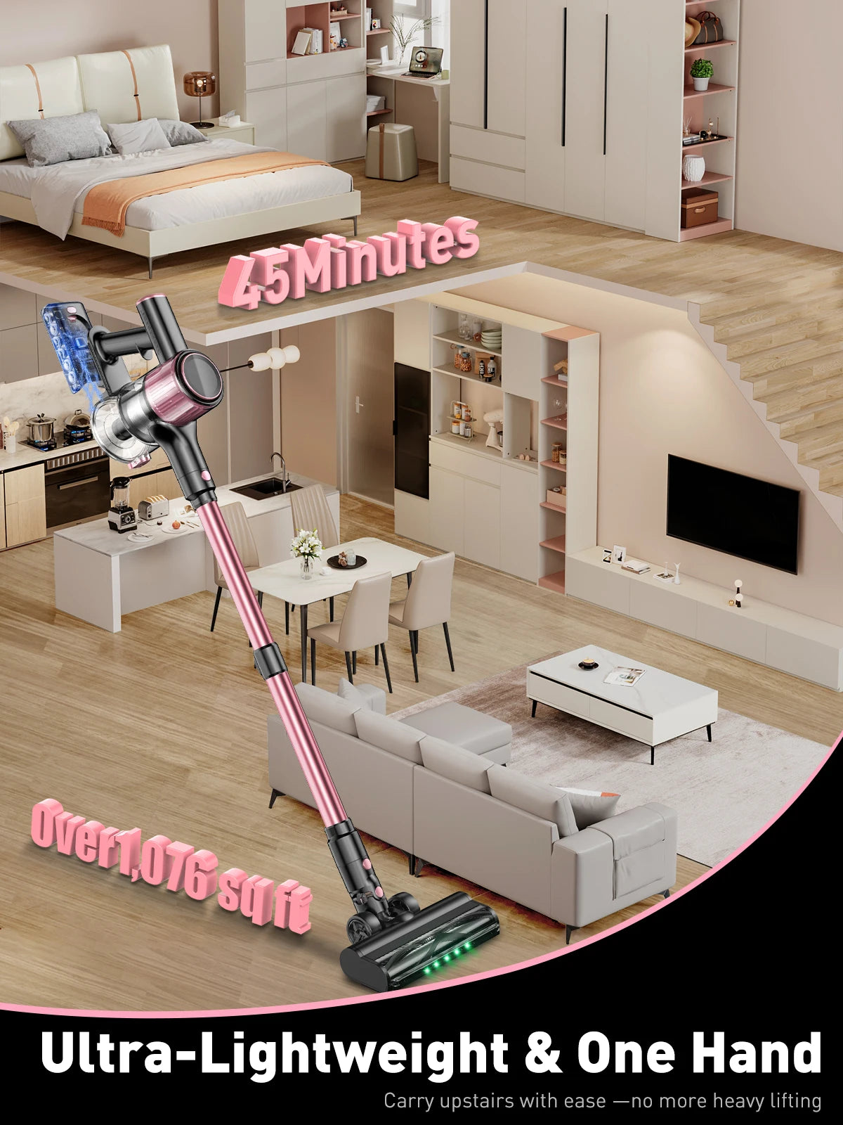 40Kpa 10-in-1 Stick Vac